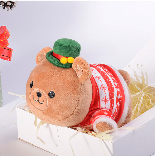 Christmas teddy bear plush toy doll